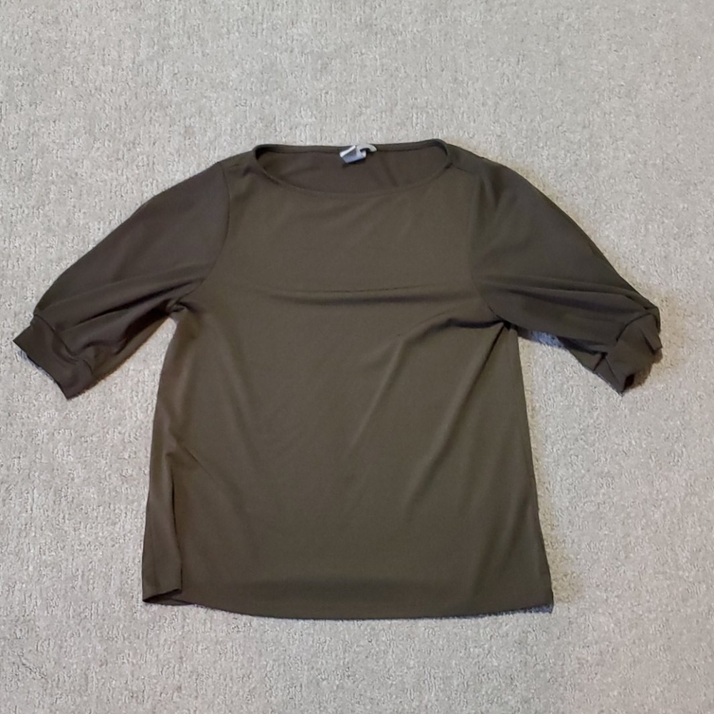 Olive dress shirt